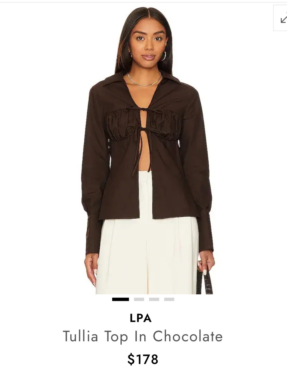 LPA Tullia Top In Chocolate